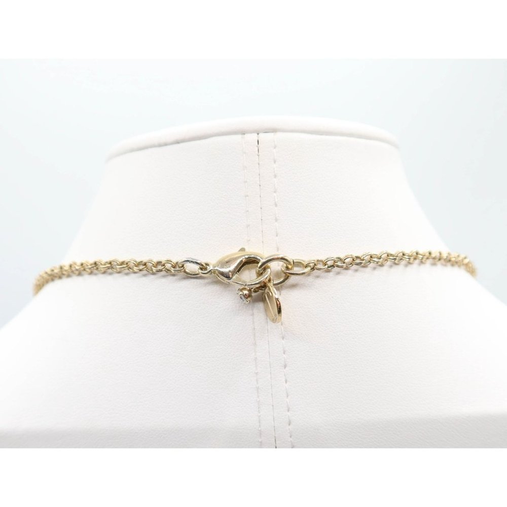 TALBOTS Multi Strand Peach Cream Beaded Gold Tone Statement Necklace - Picture 6 of 7